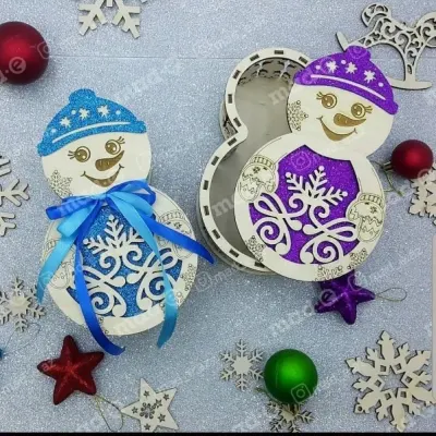 Подарочные коробки «Снеговики»