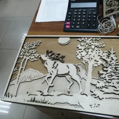 Картина «Лось в лесу»