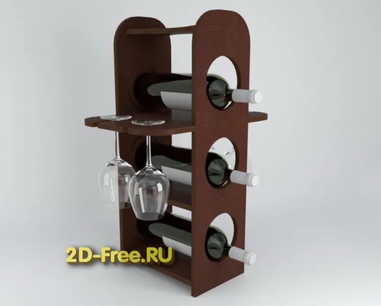 Мини бар под бутылки и фужеры