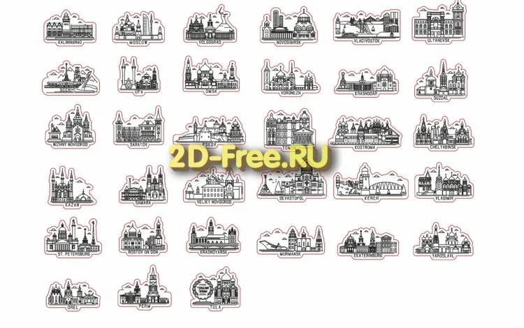 Магниты города России