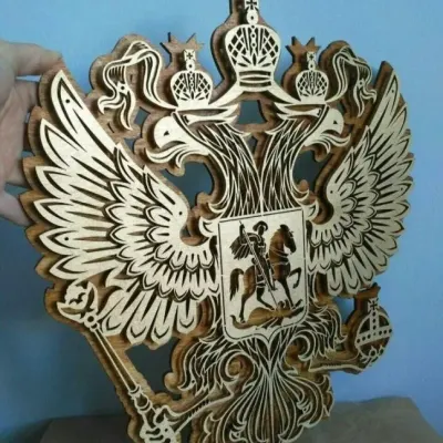 Герб РФ многослойный