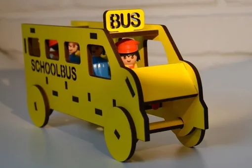 Школьный автобус для человечков lego, фото 2
