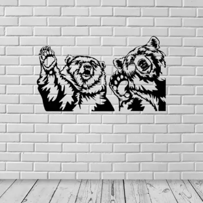 Панно два медведя