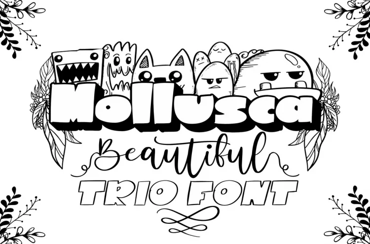 Шрифт — Mollusca, фото 2