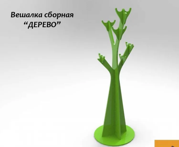 Макет — вешалка дерево
